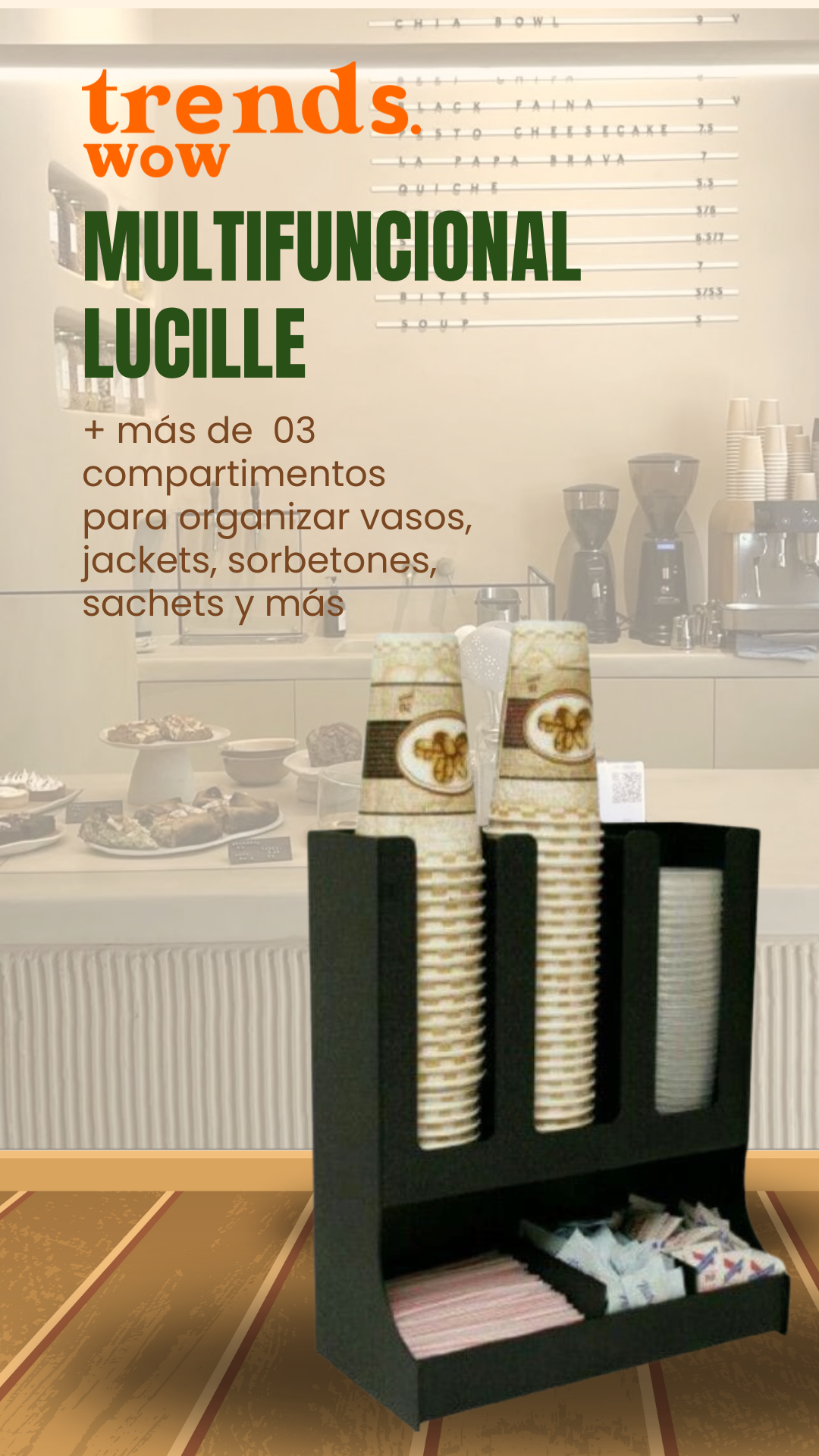 PORTAVASOS LUCILLE 03 ESPACIOS